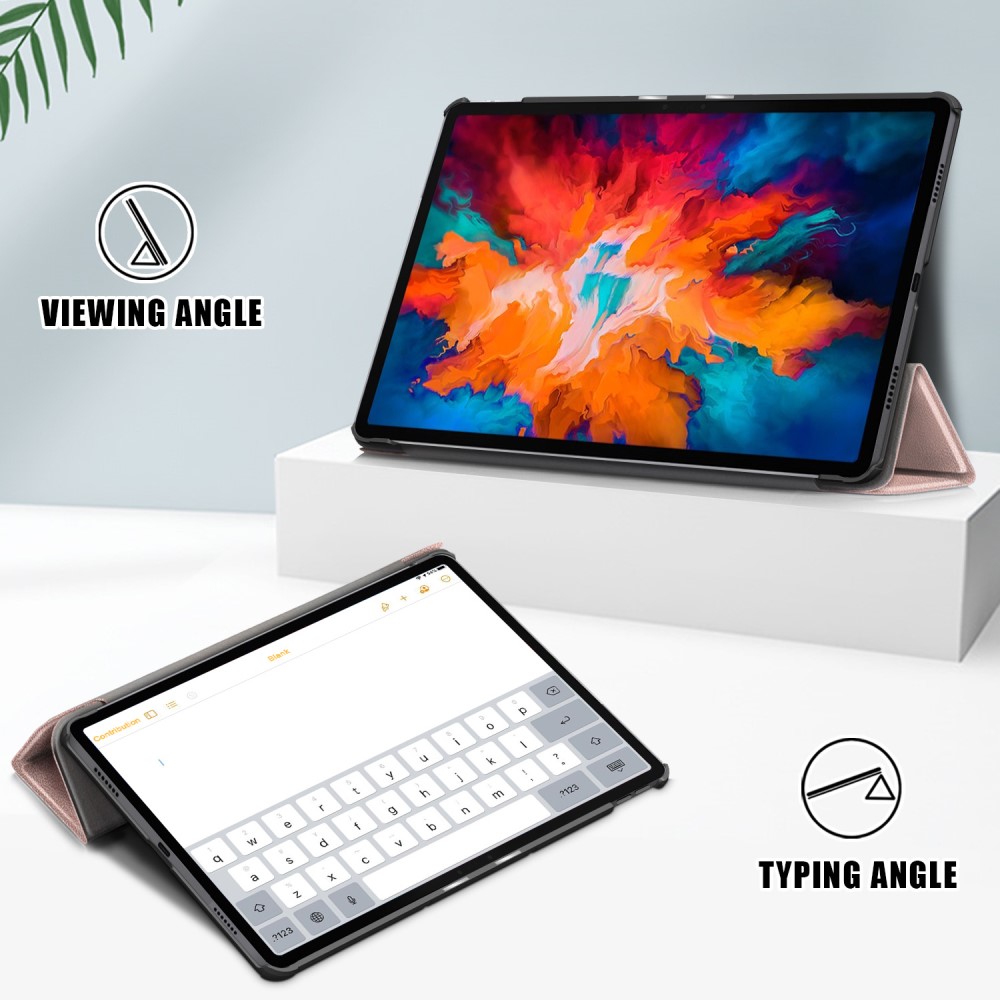  Lenovo Tab P11 Pro - Tri-Fold Fodral - Roséguld