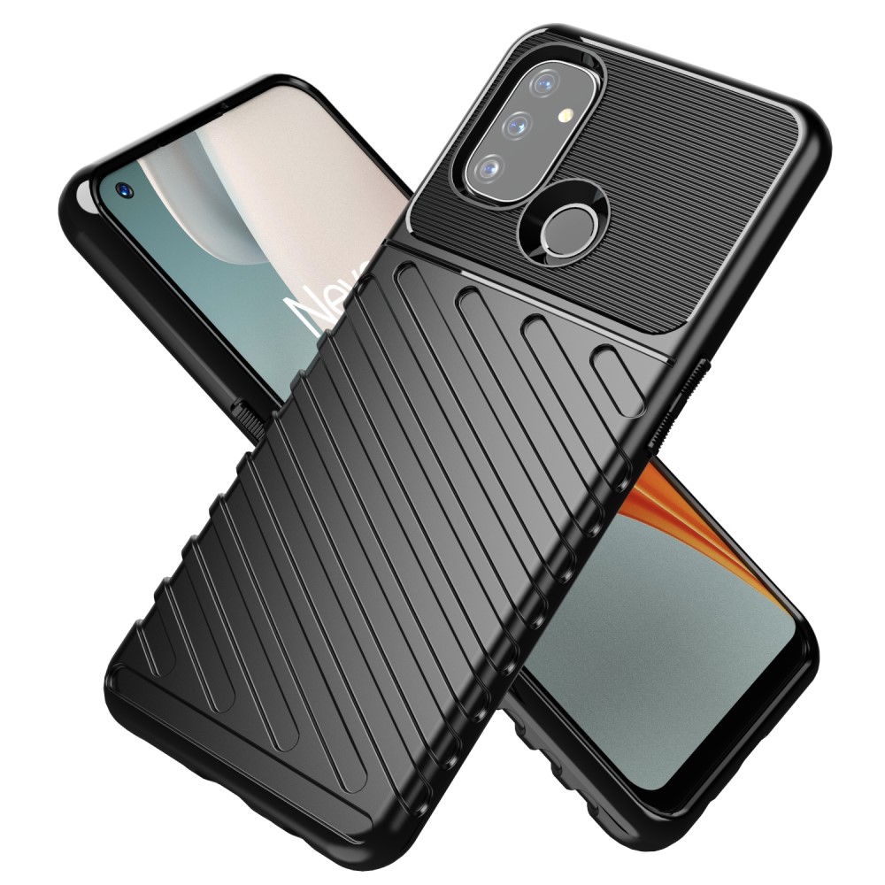  OnePlus Nord N100 - Twill Textur Skal - Svart