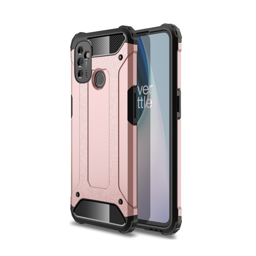  OnePlus Nord N100 - Armor Hybrid Skal - Roséguld
