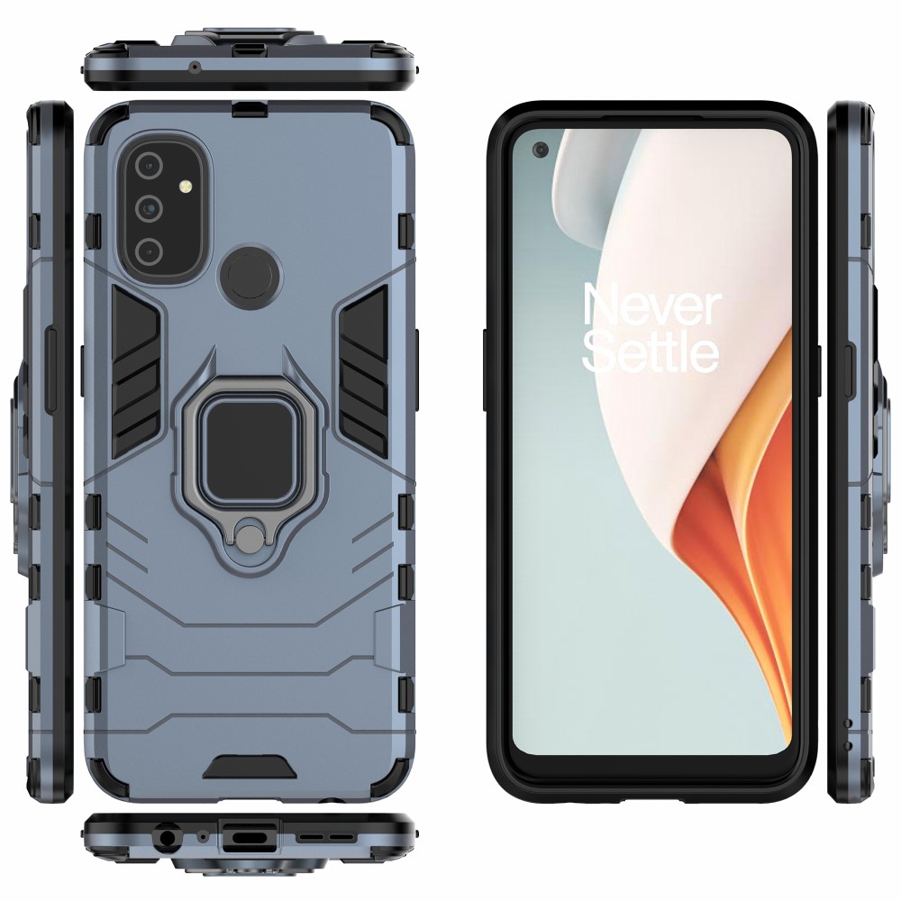  OnePlus Nord N100 - Hybrid Ring Skal - Blå
