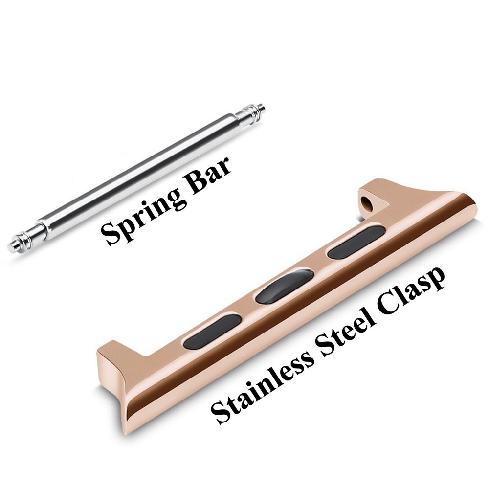  Spring Bar Fästen till Apple Watch 42/41/40/38 mm - Roséguld