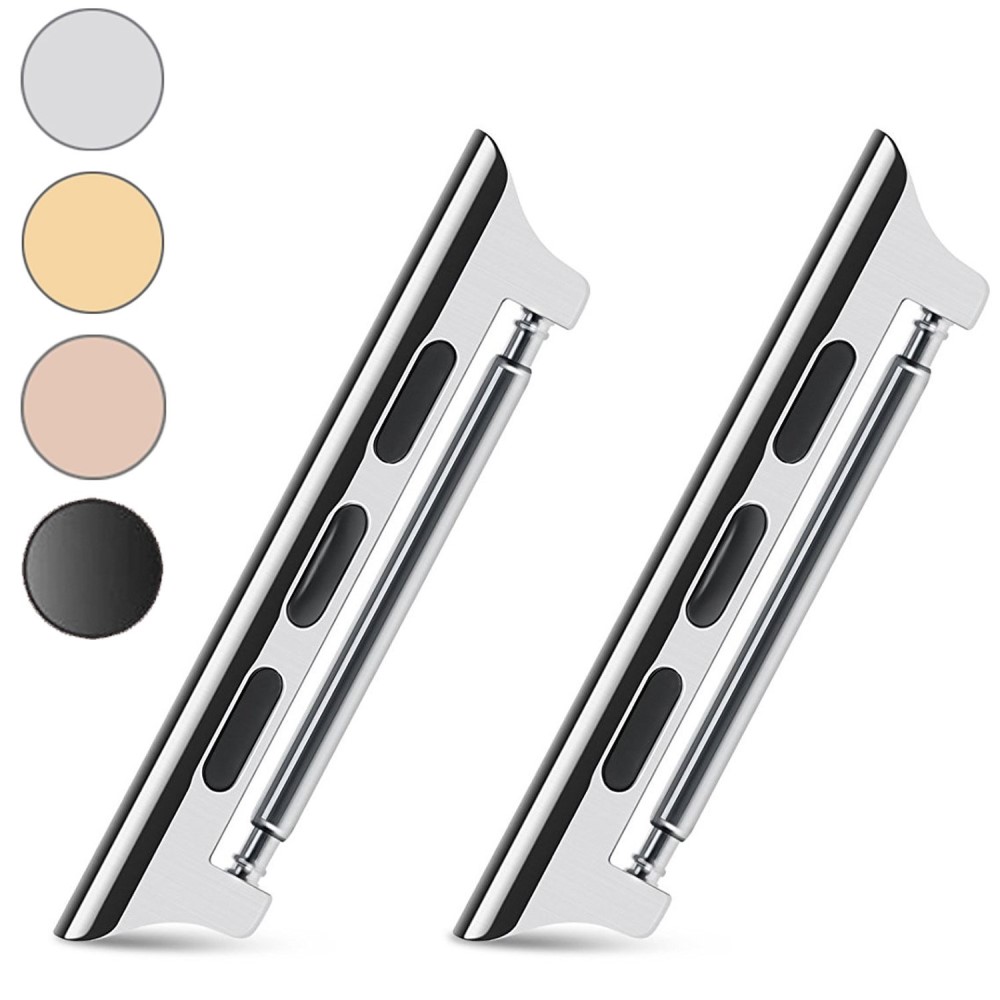  Spring Bar Fästen till Apple Watch 42/41/40/38 mm - Silver
