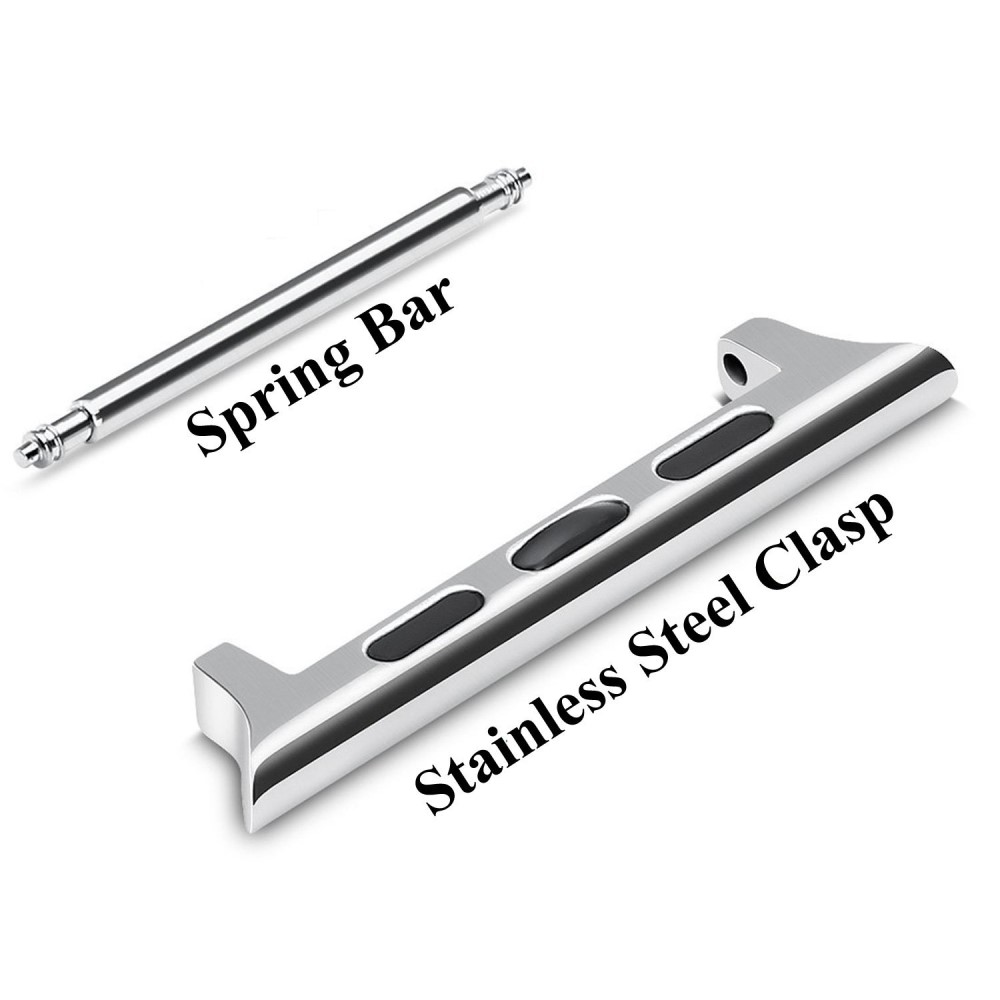  Spring Bar Fästen till Apple Watch 42/41/40/38 mm - Silver