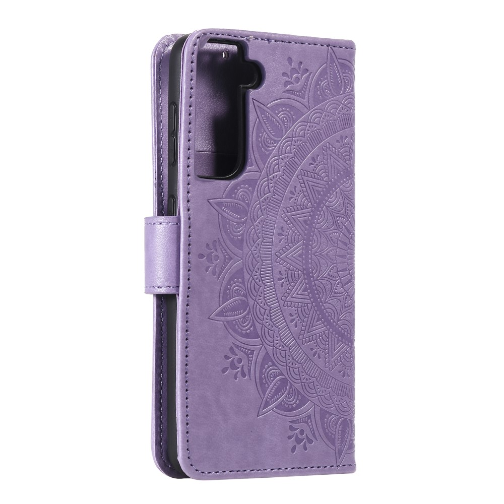  Samsung Galaxy S21 - Mandala Plånboksfodral - Lila