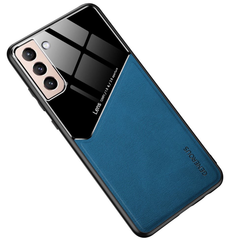  Samsung Galaxy S21 - Hybrid Skal Med Inbyggd Magnetplatta - Blå