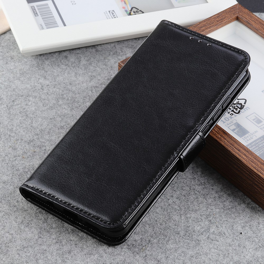  Samsung Galaxy S21 Plus - Retro Läder Fodral - Svart