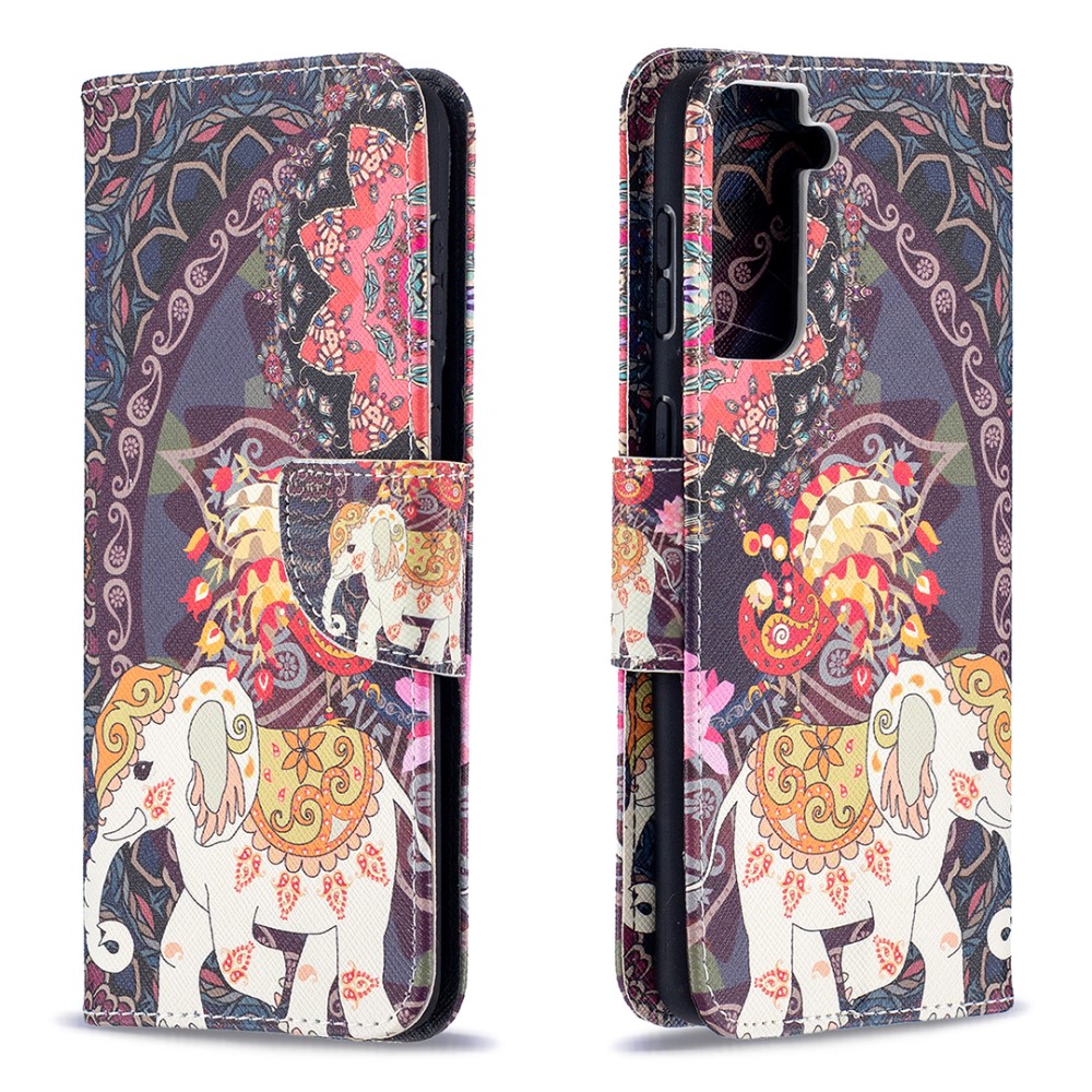  Samsung Galaxy S21 Plus - Fodral Med Tryck - Elefant