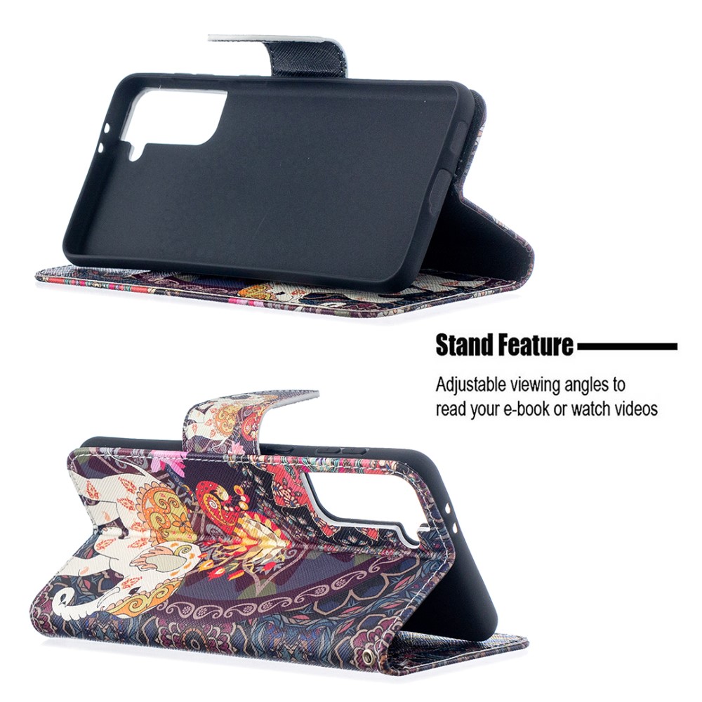  Samsung Galaxy S21 Plus - Fodral Med Tryck - Elefant