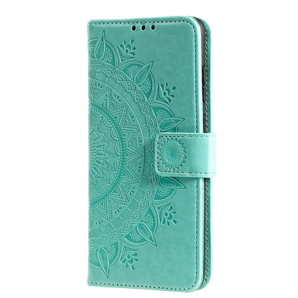  Samsung Galaxy S21 Plus - Mandala Plånboksfodral - Grön