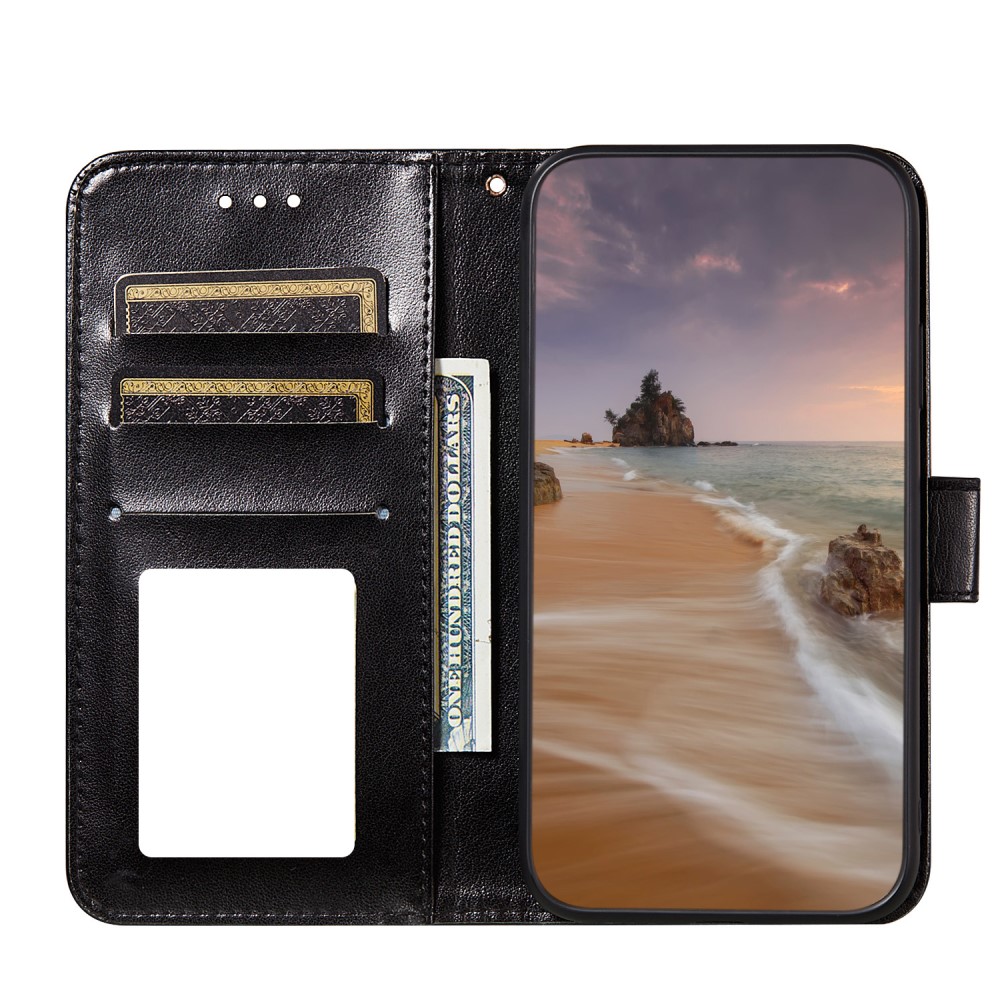  Samsung Galaxy S21 Plus - Solid Läder Fodral - Svart