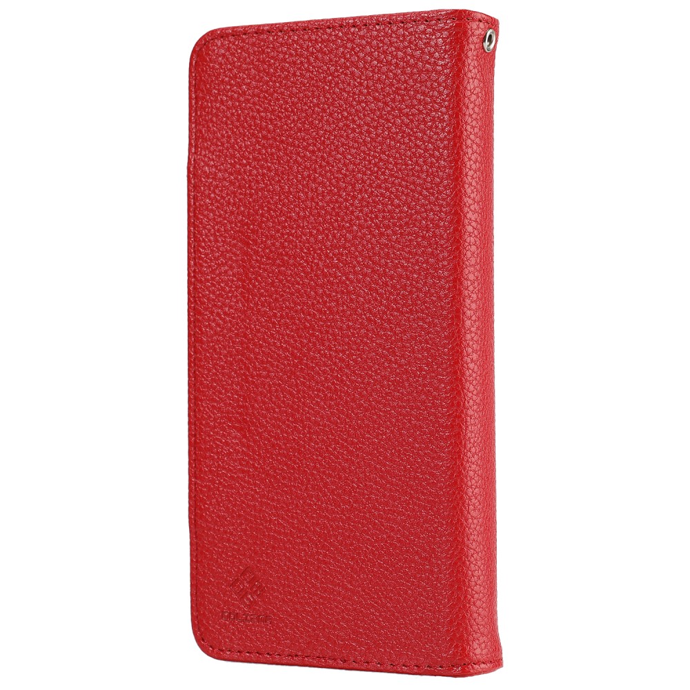  Samsung Galaxy S21 Plus - 2in1 Litchi Magnet Fodral - Röd