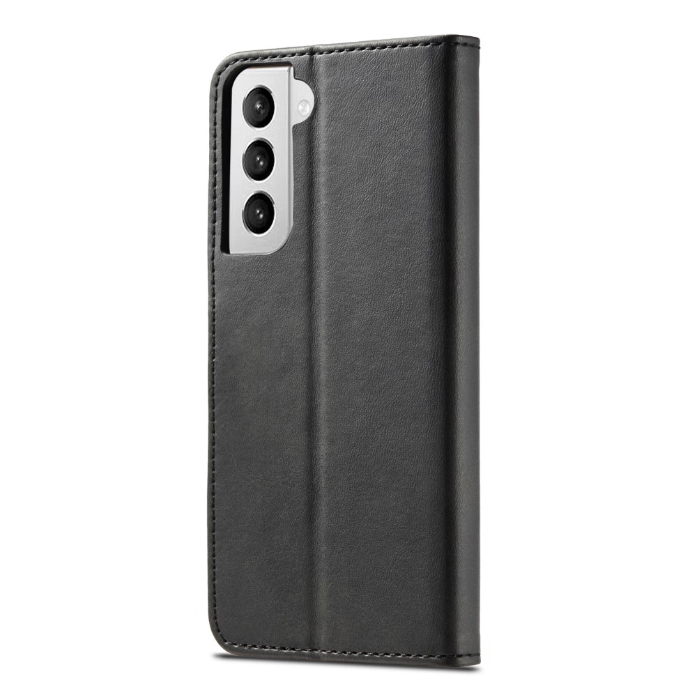 LC.IMEEKE Samsung Galaxy S21 Plus - LC.IMEEKE Läder Fodral - Svart
