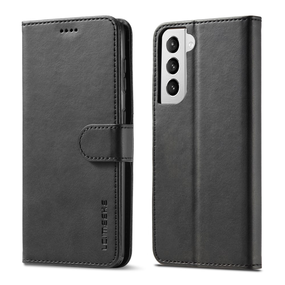 LC.IMEEKE Samsung Galaxy S21 Plus - LC.IMEEKE Läder Fodral - Svart