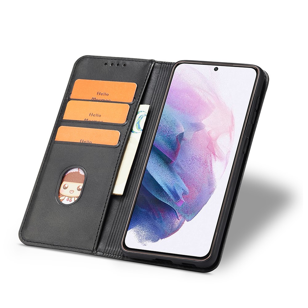 Samsung Galaxy S21 Plus - Läder Flip Fodral - Svart