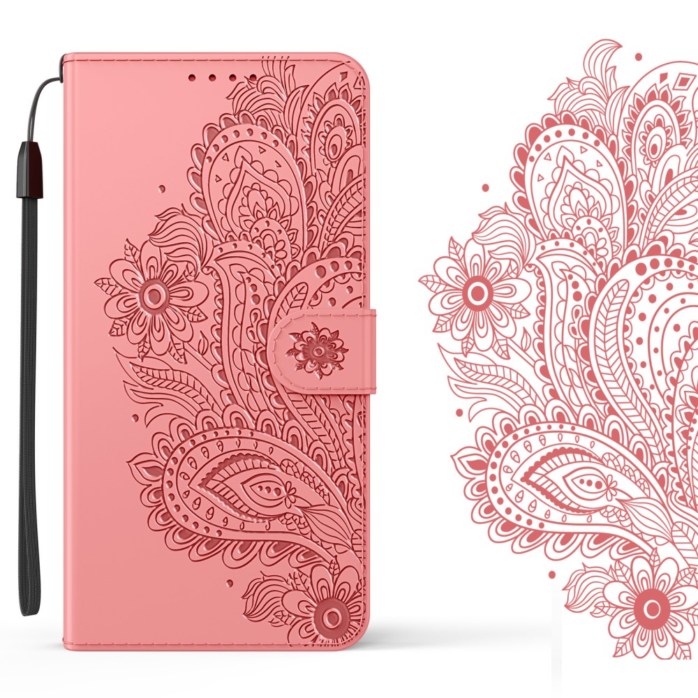  Samsung Galaxy S21 Ultra - Flower Mandala Fodral - Roséguld