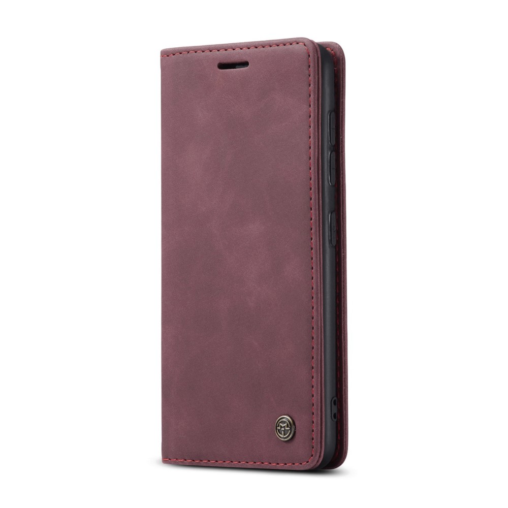 CASEME Samsung Galaxy S21 Ultra - CASEME Vintage Flip Fodral - Röd