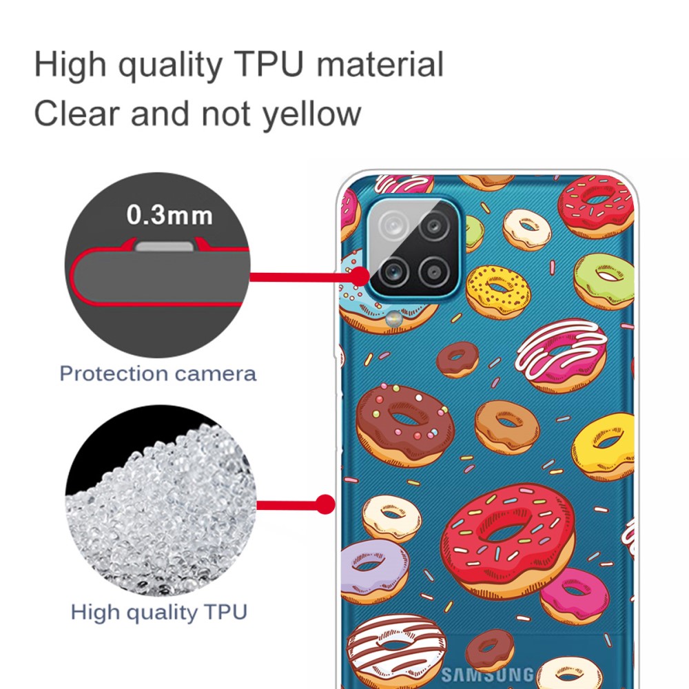  Samsung Galaxy A12 - Skal Med Tryck - Donuts