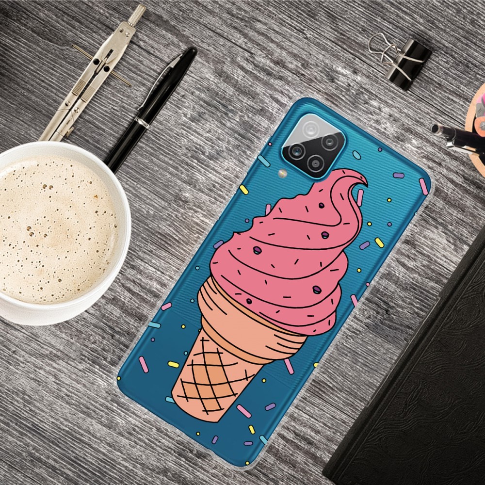  Samsung Galaxy A12 - Skal Med Tryck - Glass