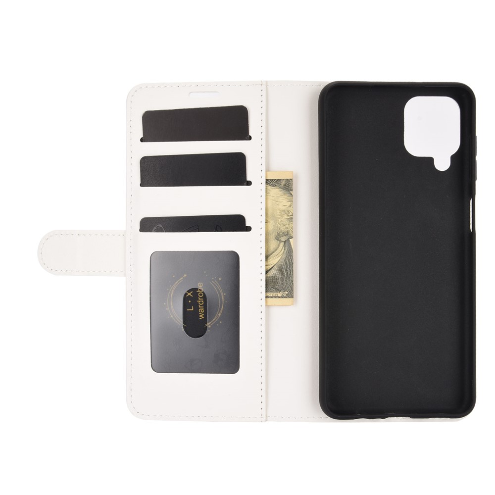  Samsung Galaxy A12 - Crazy Horse Fodral - Vit