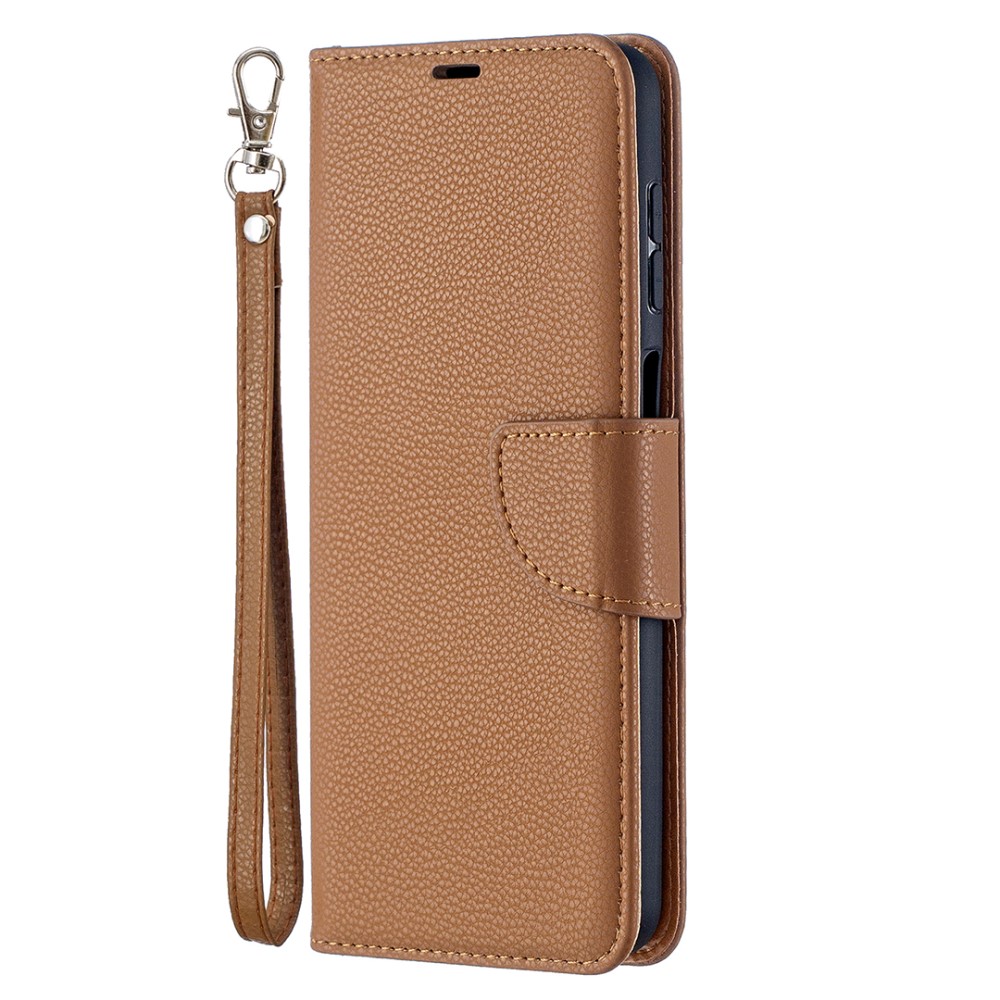  Samsung Galaxy A12 - Litchi Shark Fodral - Brun