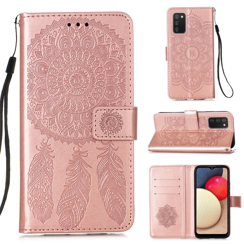  Samsung Galaxy A02s - Dream Catcher Fodral - Roséguld