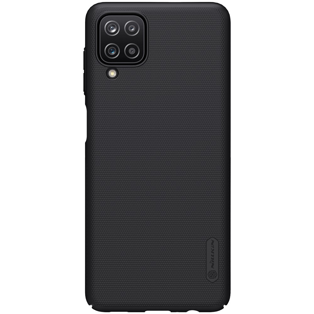 NILLKIN Samsung Galaxy A12 - NILLKIN Shield Frostat Skal - Svart