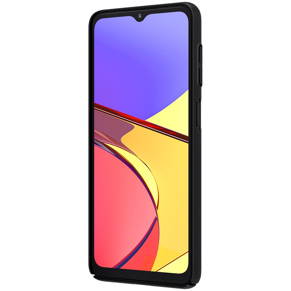 NILLKIN Samsung Galaxy A12 - NILLKIN Shield Frostat Skal - Svart