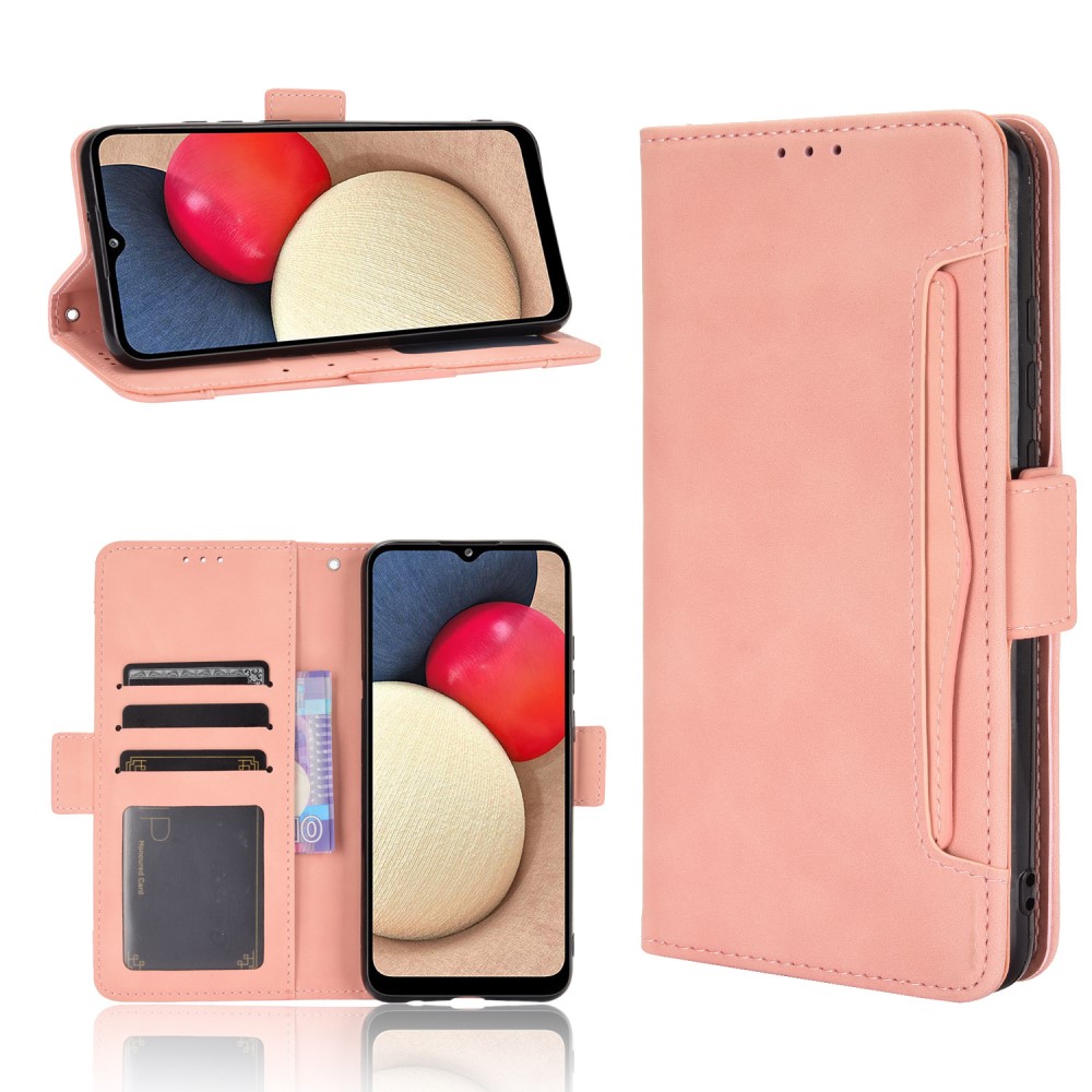  Samsung Galaxy A02s - Fodral Med Avtagbart Kortfodral - Ljus Rosa