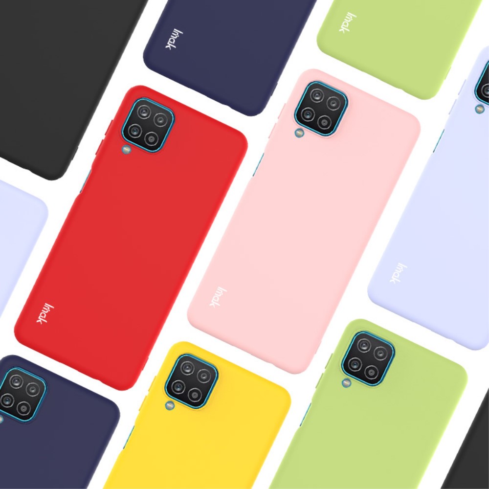 IMAK Samsung Galaxy A12 - IMAK Skin Touch Skal - Svart