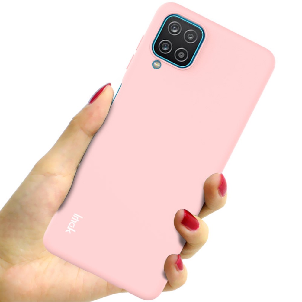 IMAK Samsung Galaxy A12 - IMAK Skin Touch Skal - Ljus Rosa