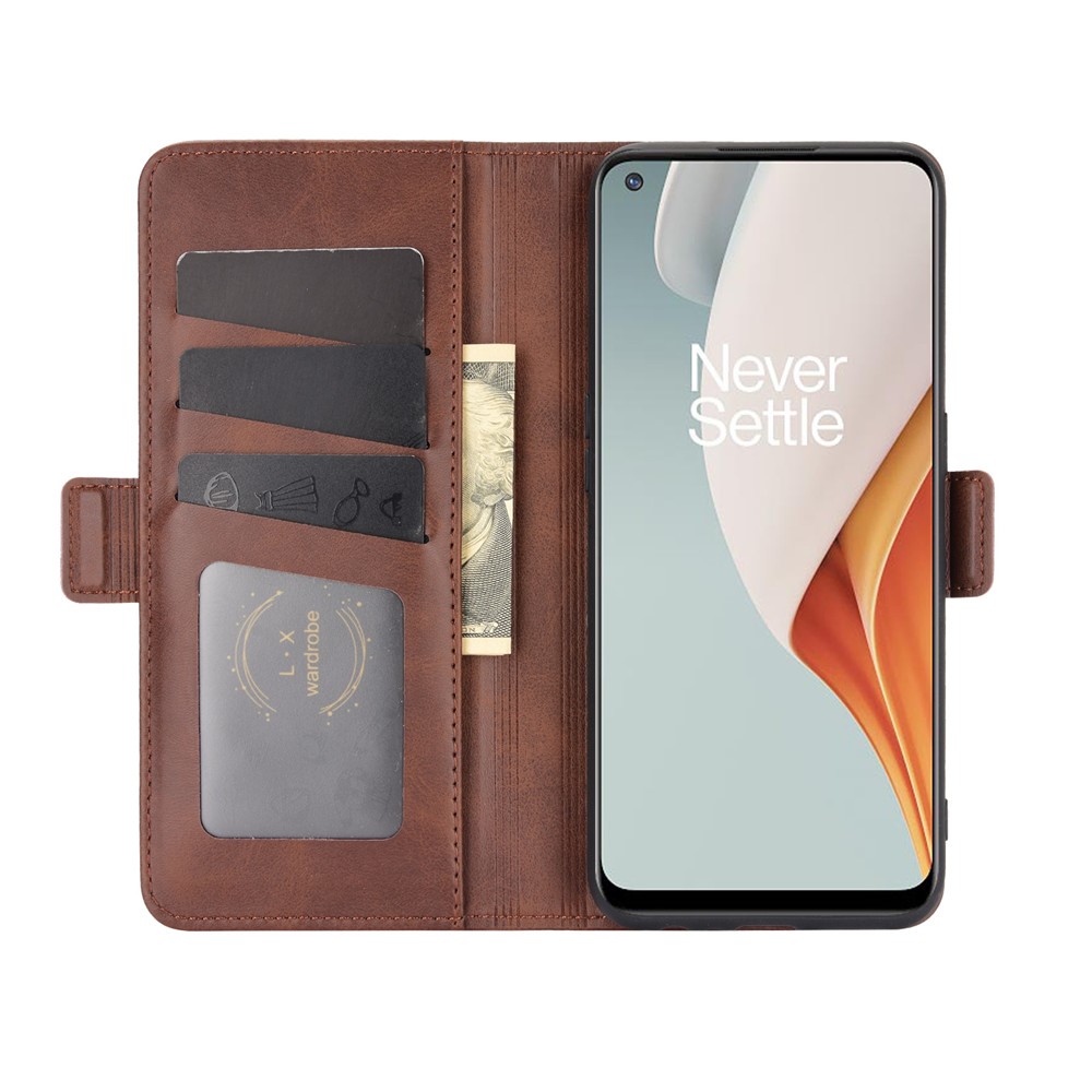  OnePlus Nord N100 - Fodral Med Magnetisk Stängning - Brun
