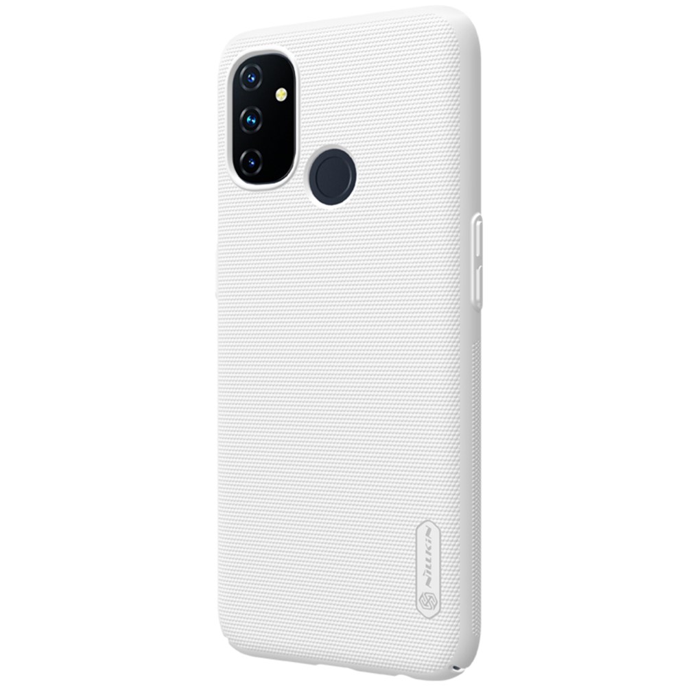 NILLKIN OnePlus Nord N100 - NILLKIN Shield Frostat Skal - Vit