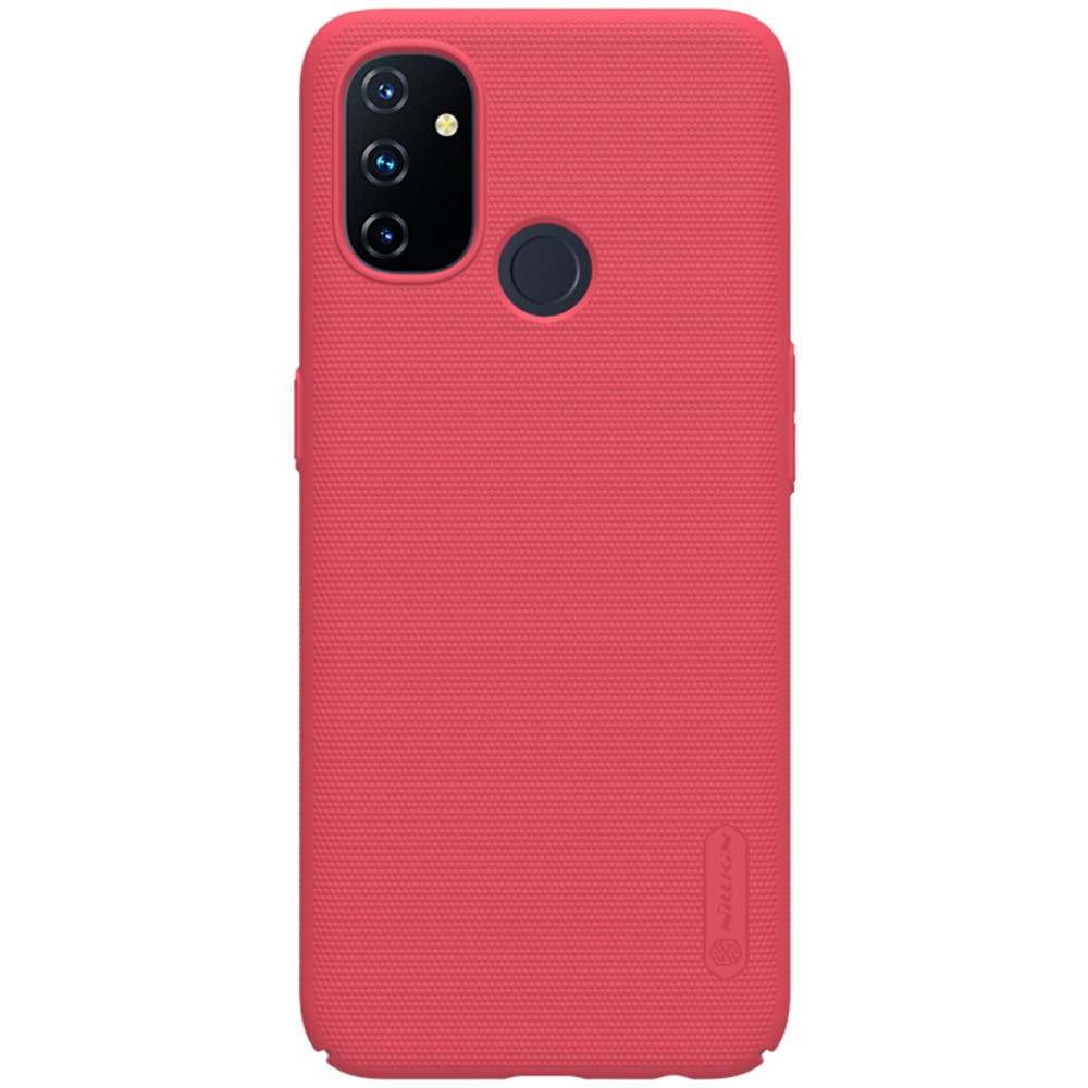 NILLKIN OnePlus Nord N100 - NILLKIN Shield Frostat Skal - Röd