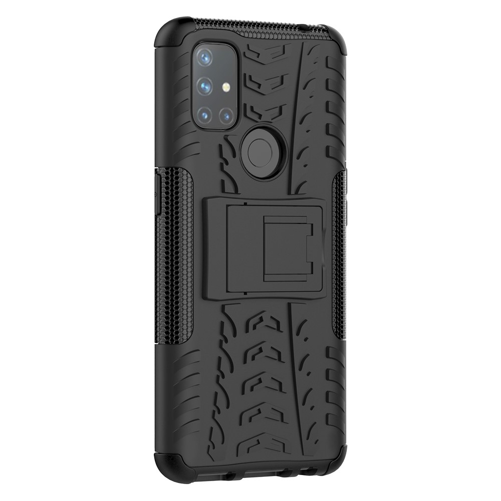  OnePlus Nord N10 5G - Ultimata Stöttåliga Skalet med Stöd - Svart