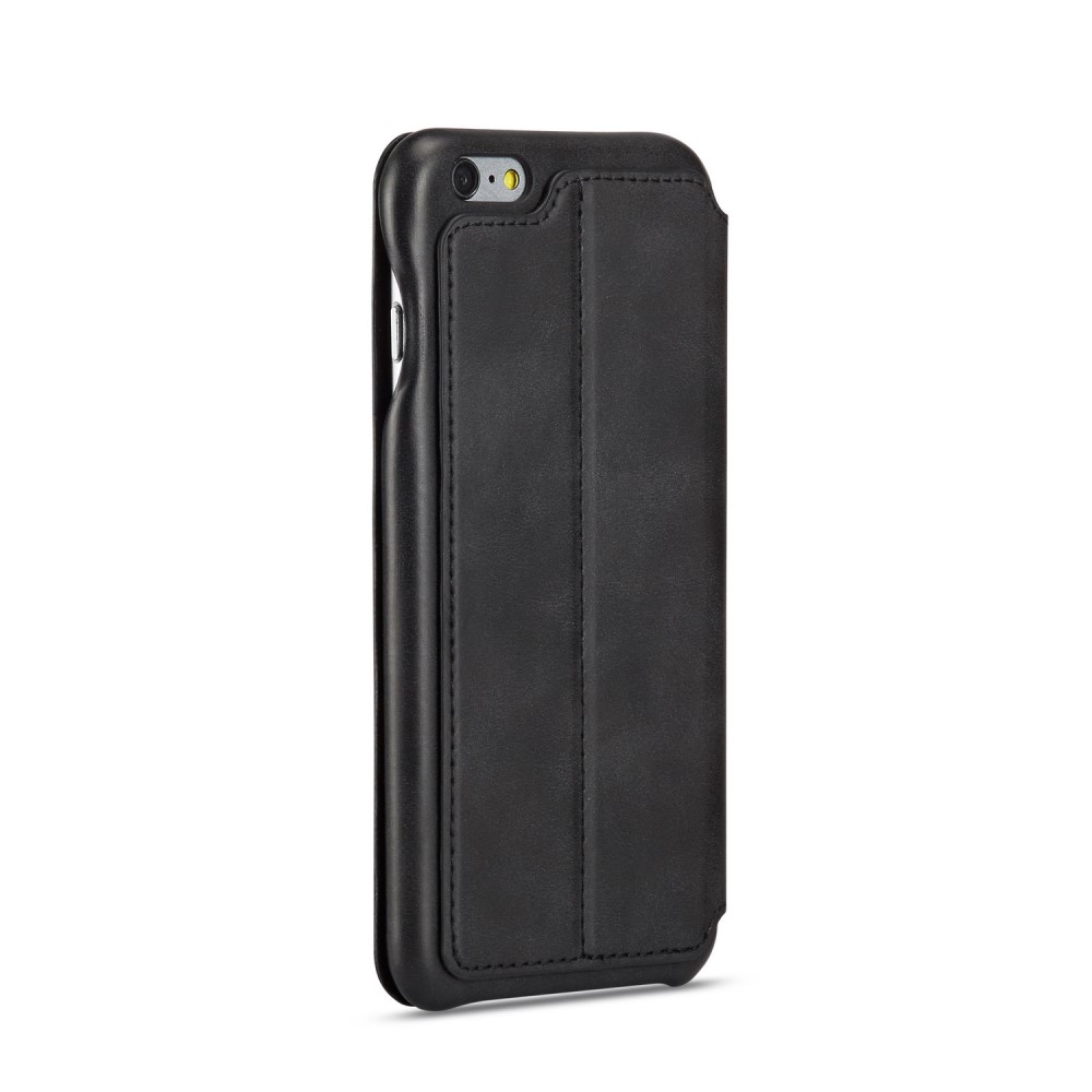 LC.IMEEKE iPhone 6/6S - LC.IMEEKE Retro Läder Fodral - Svart