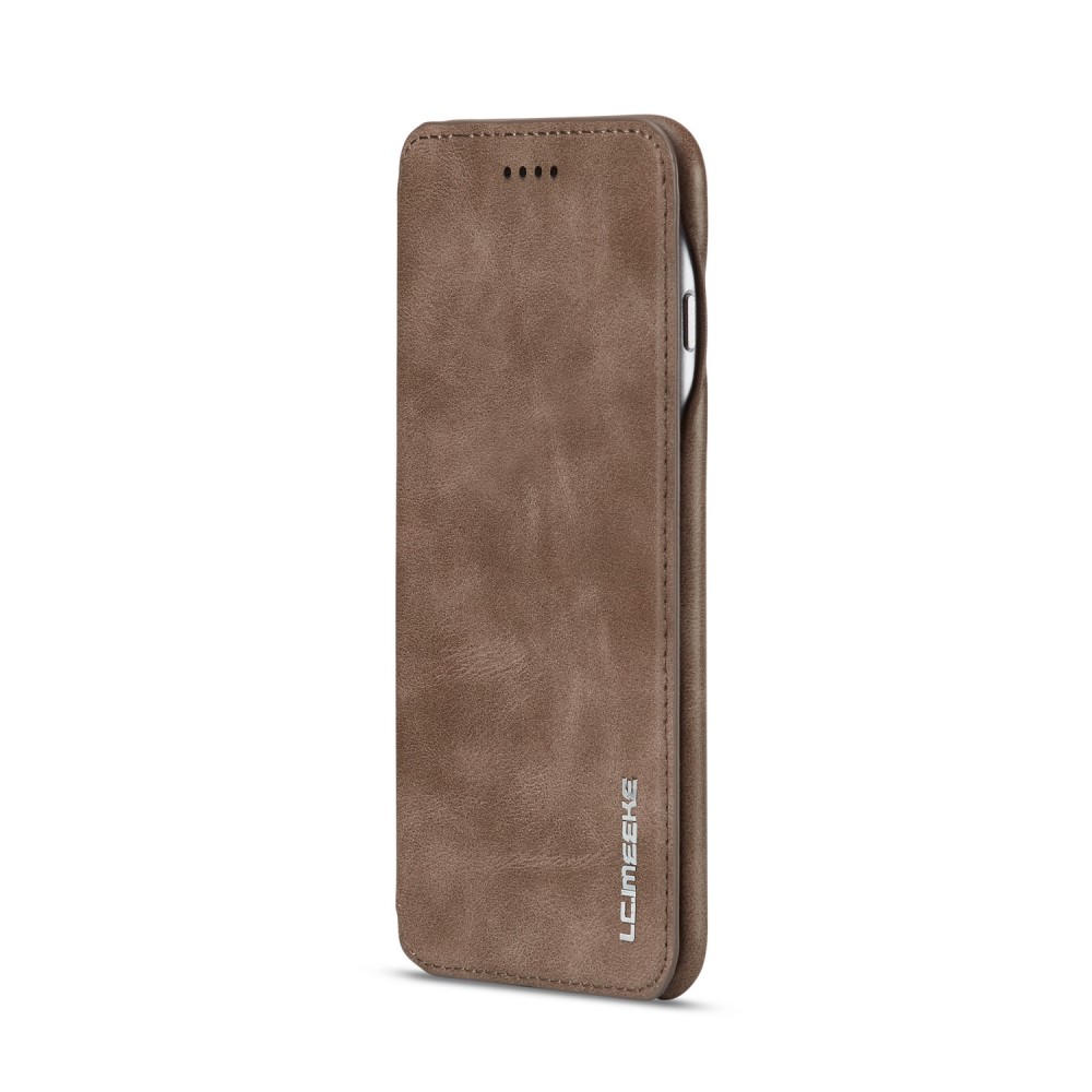 LC.IMEEKE iPhone 6/6S - LC.IMEEKE Retro Läder Fodral - Brun