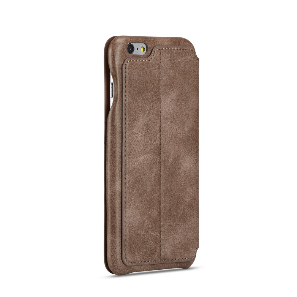 LC.IMEEKE iPhone 6/6S - LC.IMEEKE Retro Läder Fodral - Brun