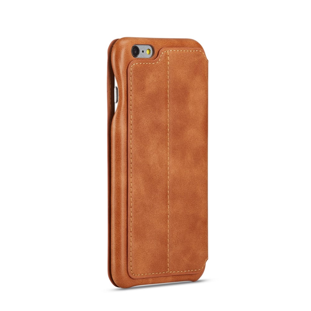 LC.IMEEKE iPhone 6/6S Plus - LC.IMEEKE Retro Läder Fodral - Brun