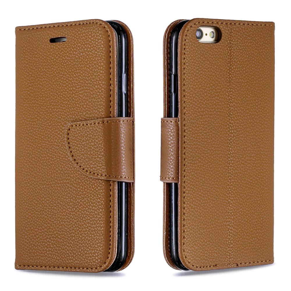  iPhone 6/6S - Litchi Shark Fodral - Brun
