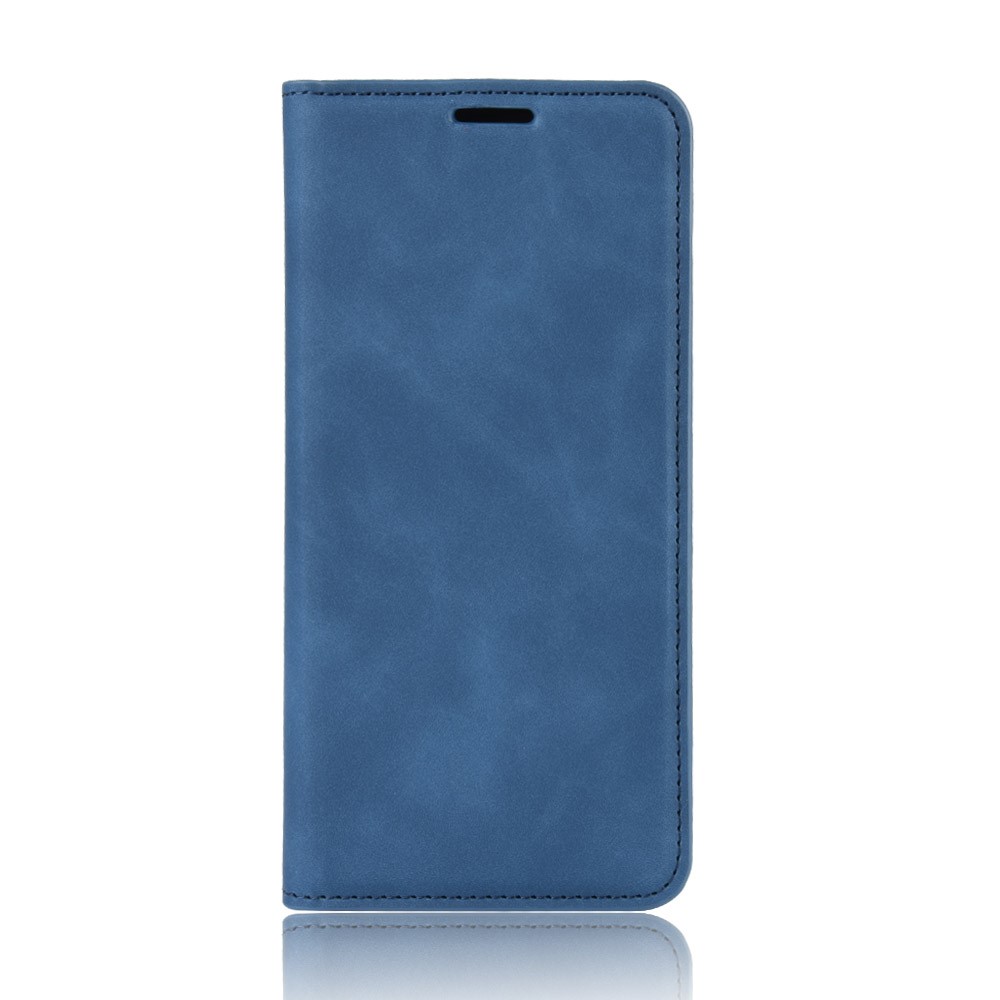  iPhone XR - Silkeslent Läder Fodral - Blå