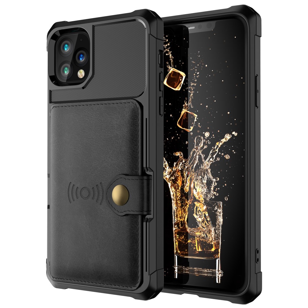  iPhone 11 Pro Max - Skal Med Magnetiskt Plånbok - Svart