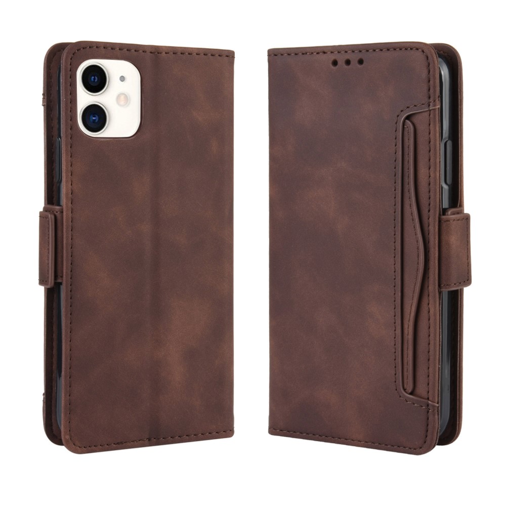  iPhone 12 Pro Max - Fodral Med Avtagbart Kortfodral - Brun