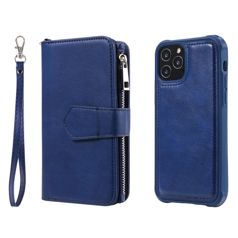  iPhone 12 / 12 Pro - 2in1 Magnet Skal / Plånboksfodral - Blå
