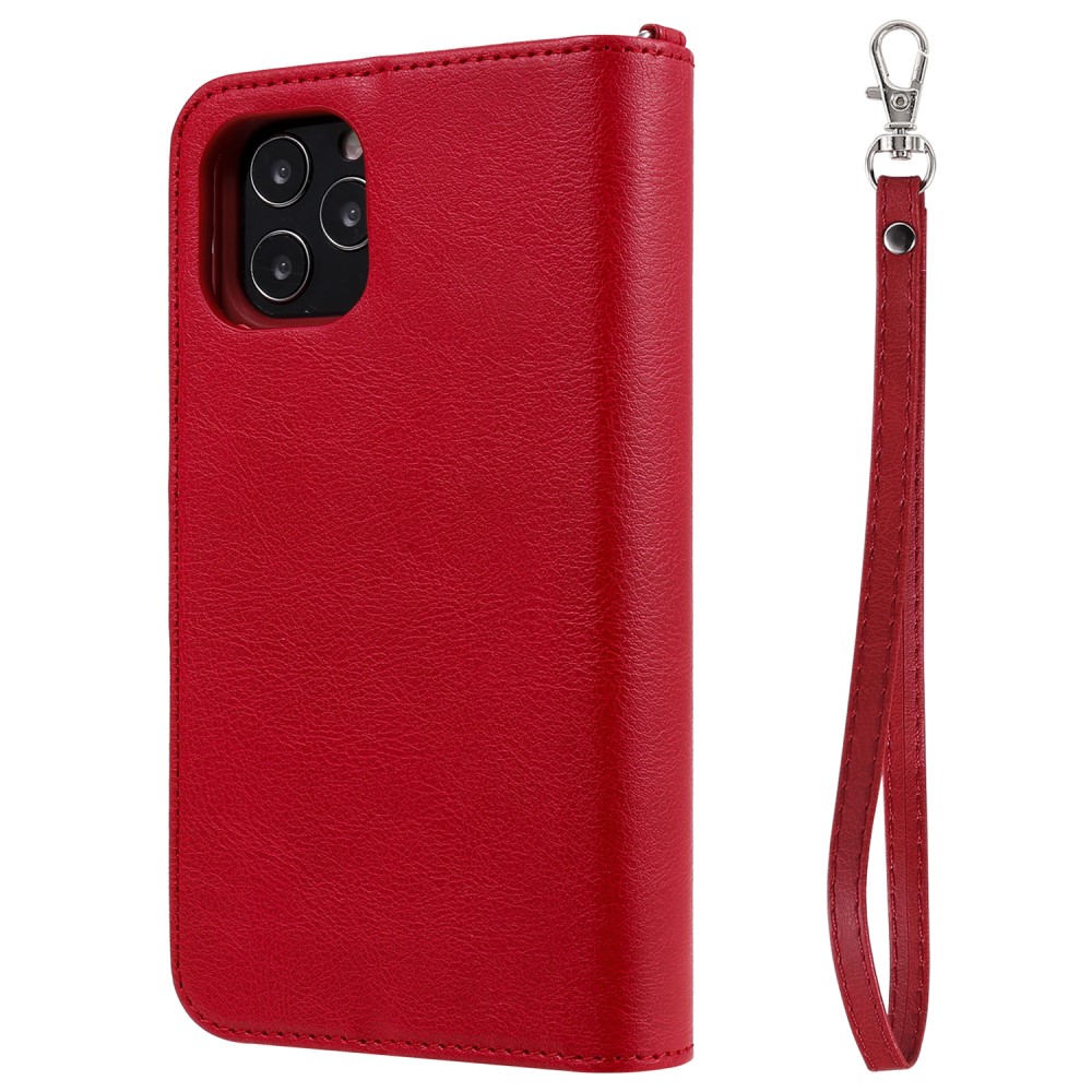  iPhone 12 / 12 Pro - 2in1 Magnet Skal / Plånboksfodral - Röd