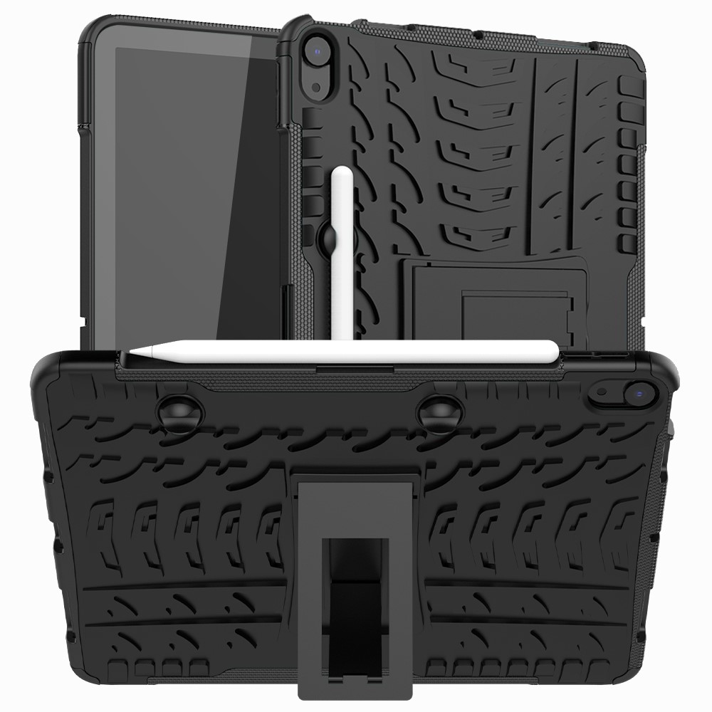  iPad Air 2026-2020 Skal Rugged Kickstand Armor Svart