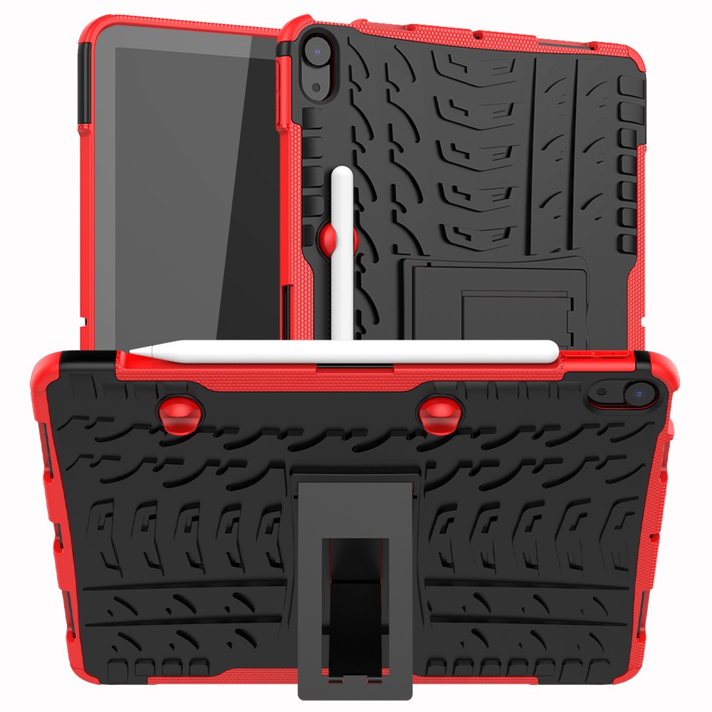  iPad Air 2026-2020 Skal Rugged Kickstand Armor Röd