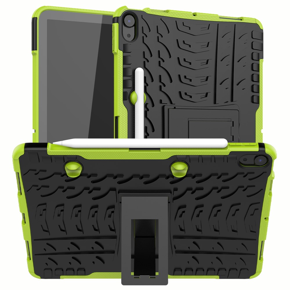  iPad Air 2026-2020 Skal Rugged Kickstand Armor Grön
