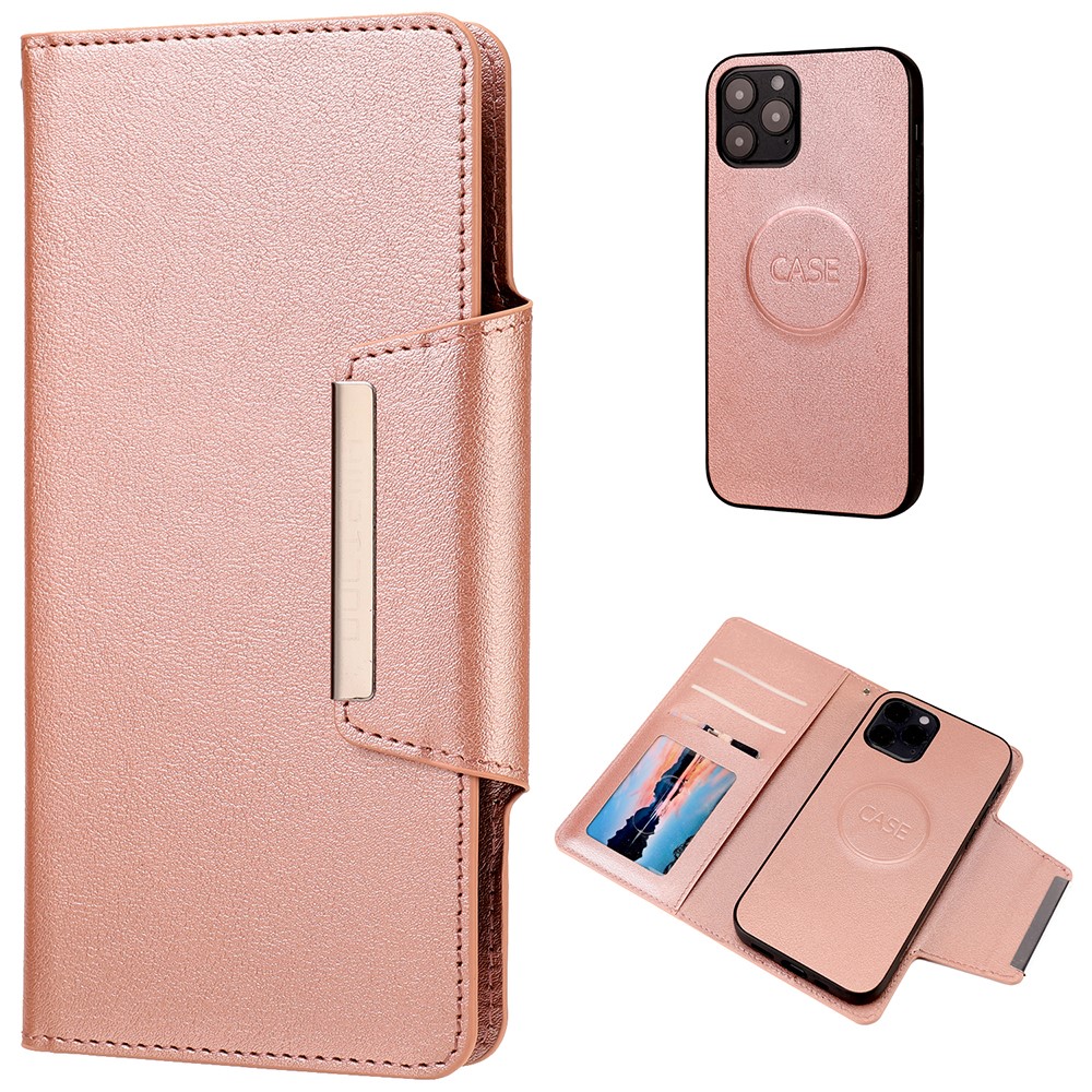  iPhone 12 / 12 Pro - 2in1 Magnet Fodral - Roséguld
