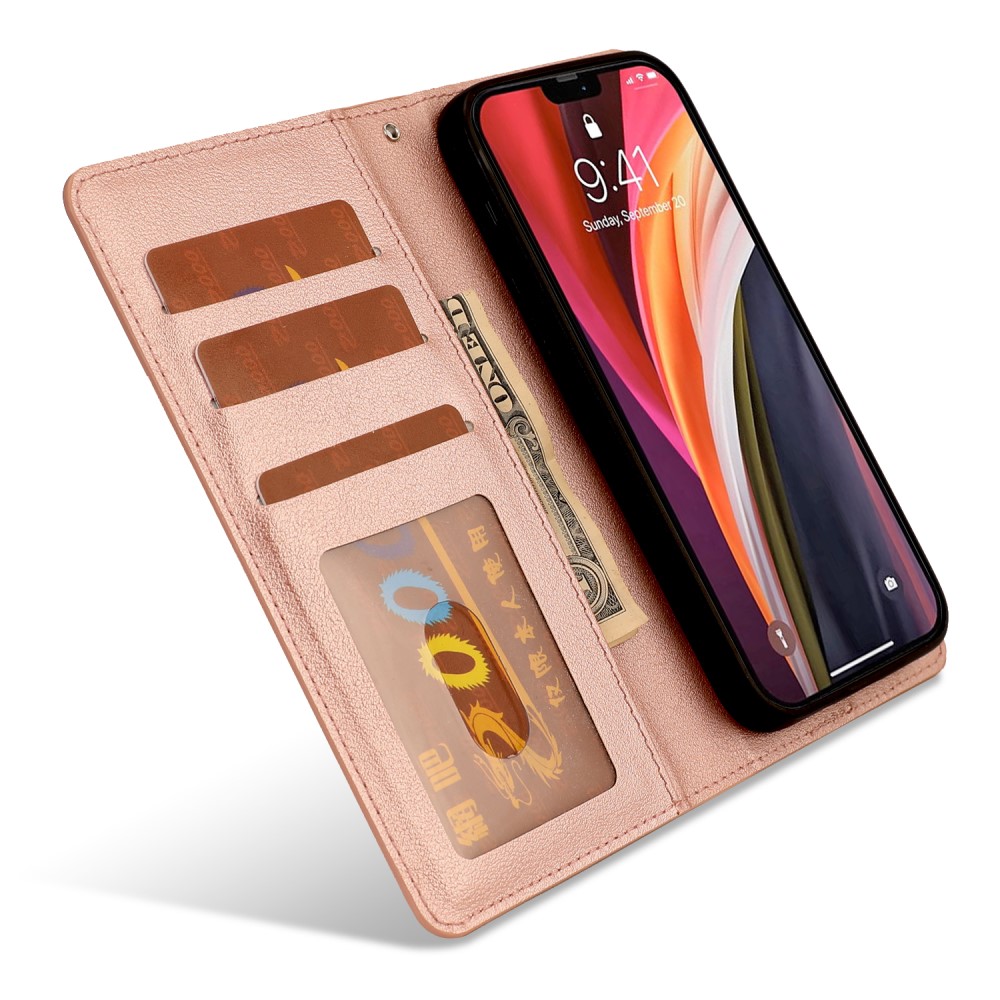  iPhone 12 / 12 Pro - 2in1 Magnet Fodral - Roséguld