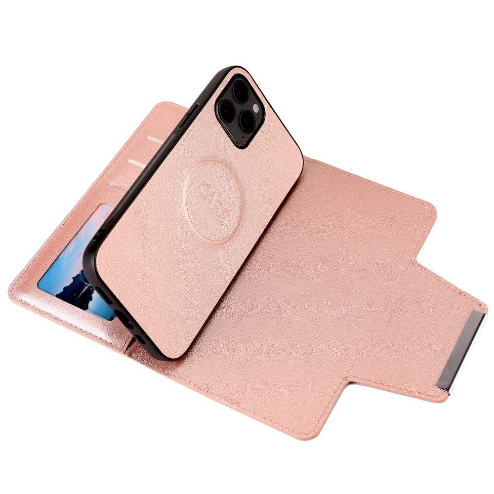  iPhone 12 / 12 Pro - 2in1 Magnet Fodral - Roséguld